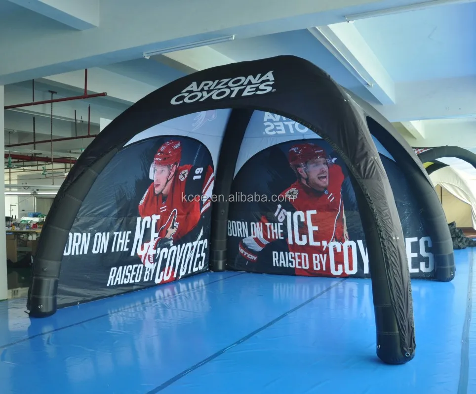 Kaicheng 3x3/4x4/5x5/6x6/7x7/8x8m double layer TPU inflatable popup shop, outdoor popup shop tent//