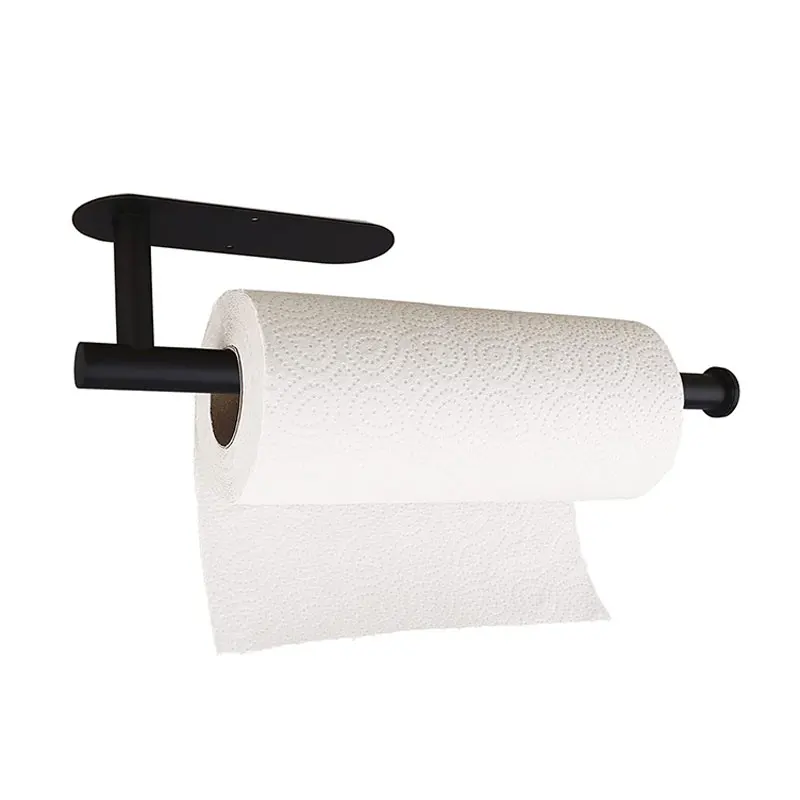 

Stainless steel self adhesive kitchen under cabinet paper roll holder wall mounted bathroom toilet paper towel holder