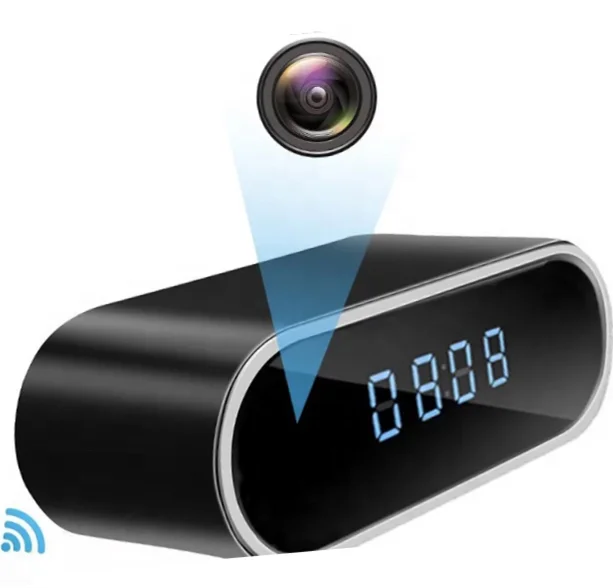 

Full HD 1080P Wifi Video Home Security Spy Hidden Desk Clock Camera