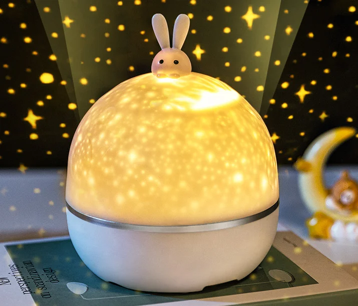 2020 new moon  rabbit gifts Starry  projector night light for kids