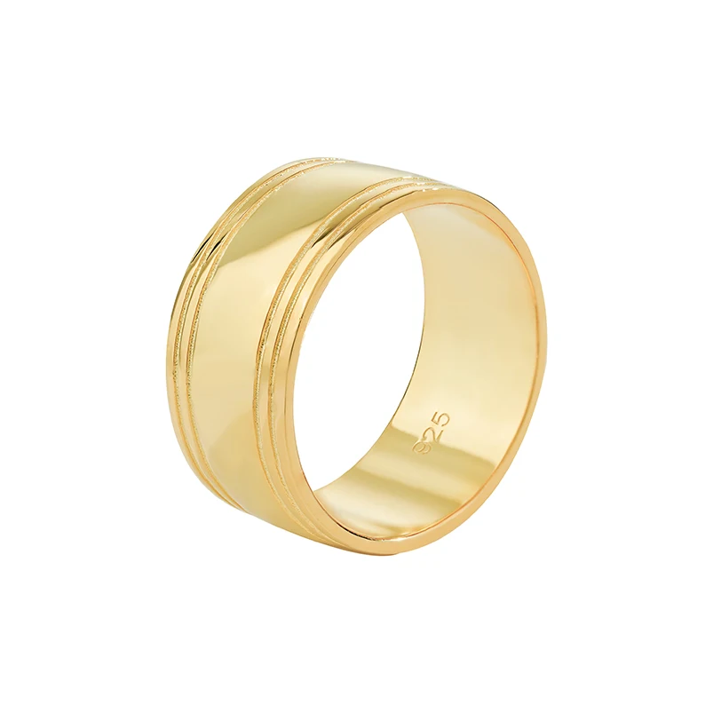 

Gemnel fashion 925 silver jewelry wholesale high polish comfort fit plain wedding band ring for women