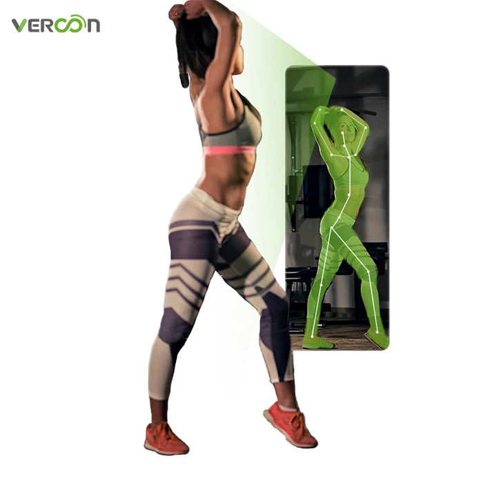 

Factory direct 3D camera fitness mirror workout smart mirror home gym digital exercise mirrors with health management software