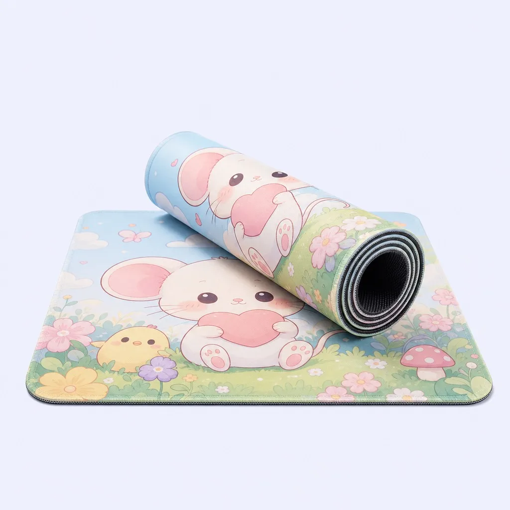 Rolled and Flat Dual Display Mousepad