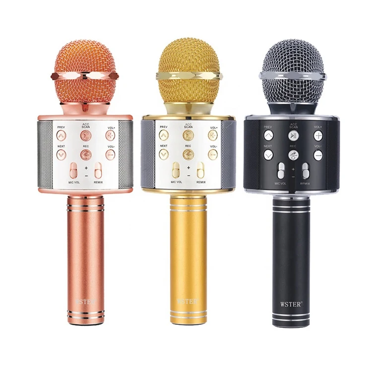 

Free sample wholesale price wireless microphone handheld microphones with speaker portable microphone kids gifts for children