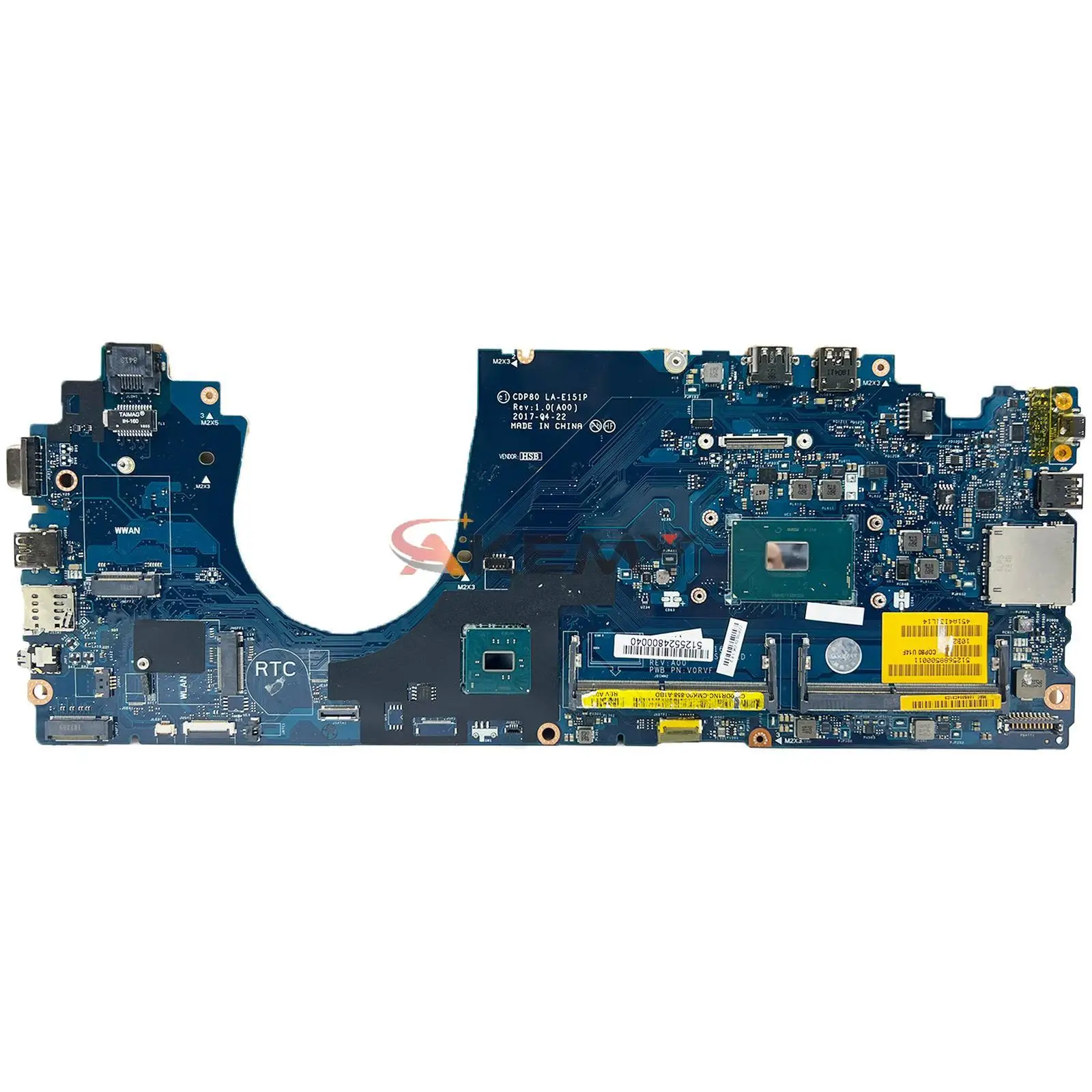 

For Dell Latitude E5580 5580 Laptop Motherboard CDP80 LA-E151P With I5 I7 CPU Mainboard CN-0DR1NC 00X00Y CN-0NTHWT 0YWD70