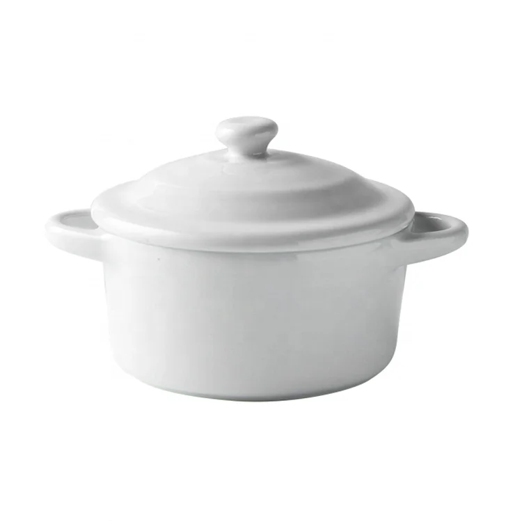 

White color ceramic bowl mini baking bowl with smooth glazed multipurpose 200ml bowl hot sale