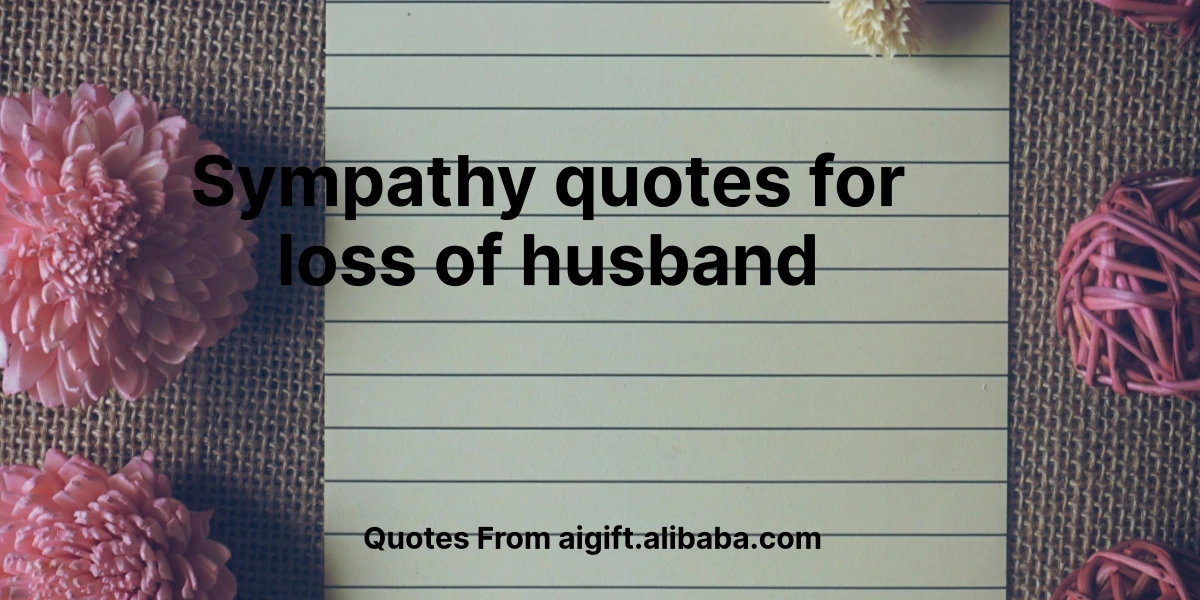 sympathy quotes for loss of husband