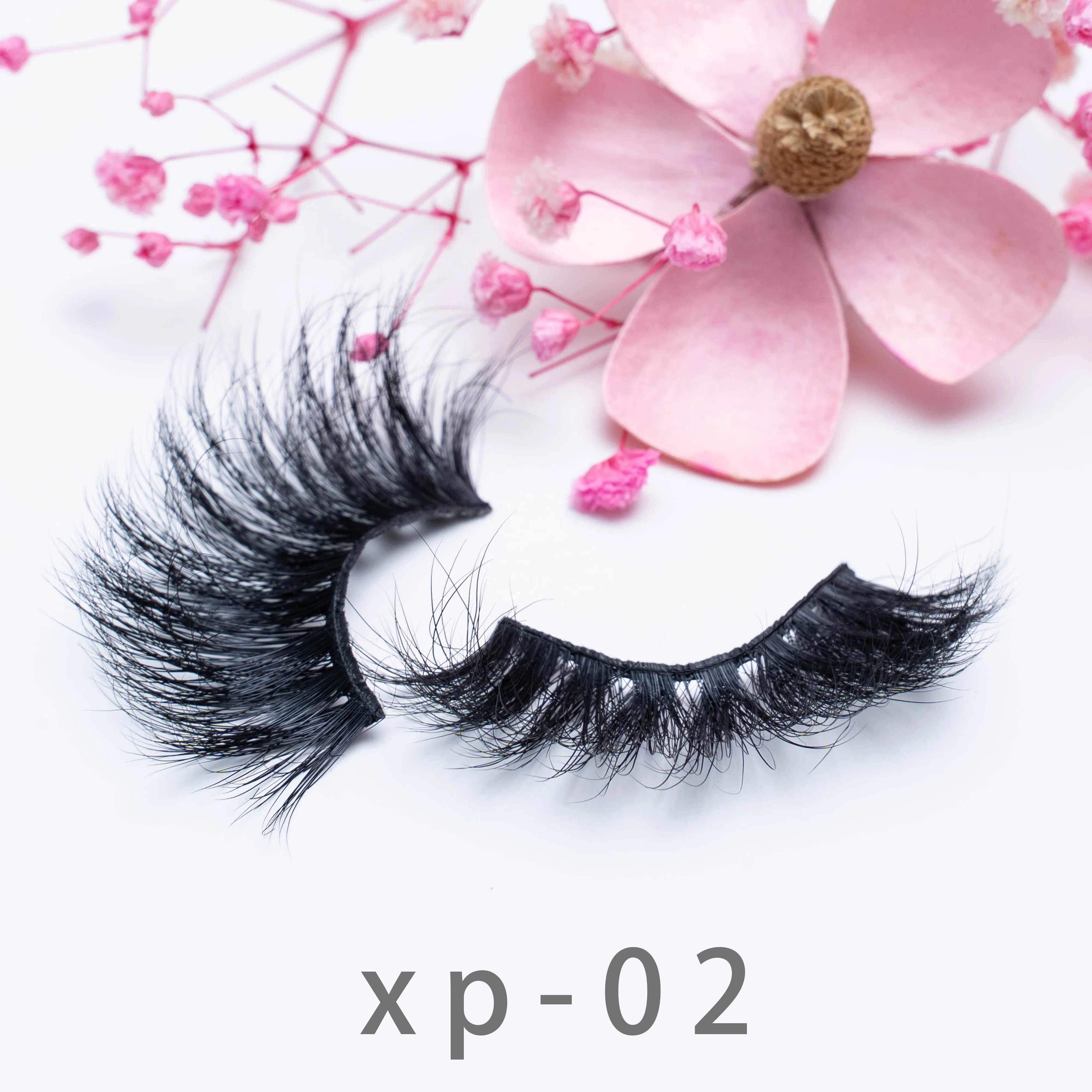 

Customize eyelashes box 25mm 5d fluffy mink strip eyelashes, Black