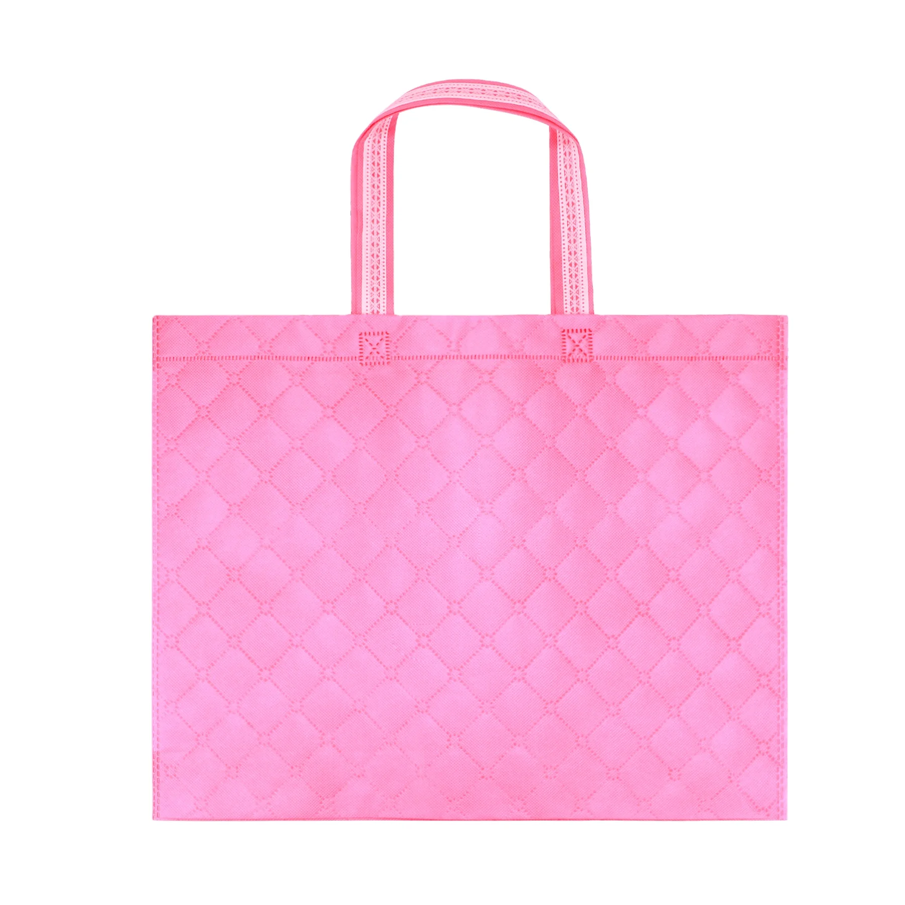 

Pink Tote Bag Custom Printed Logo and Color Hand Bag