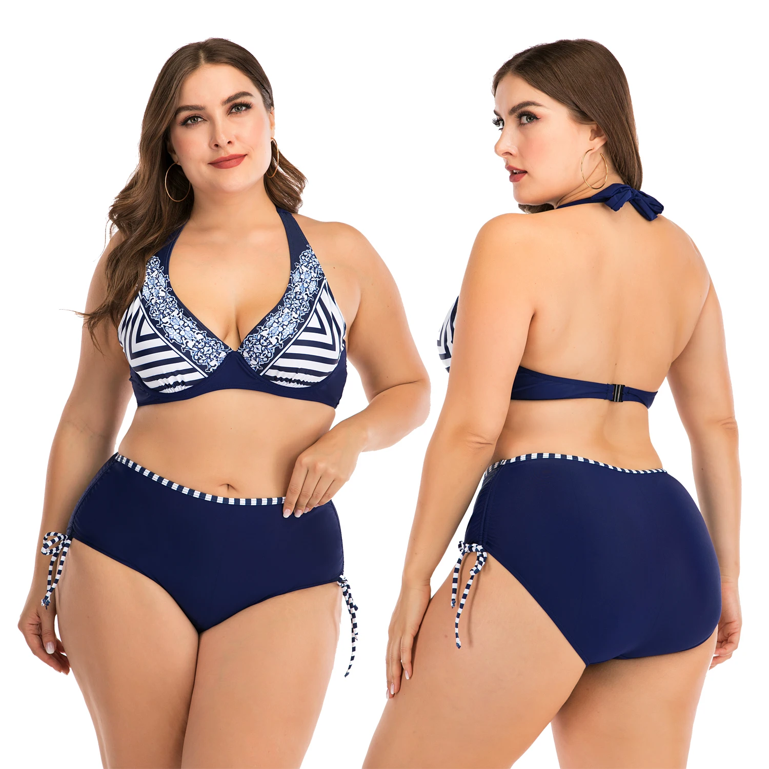 

Comfortable Ladies Plus Size Swimwear For Fat Women Bathing Girl Swimsuit