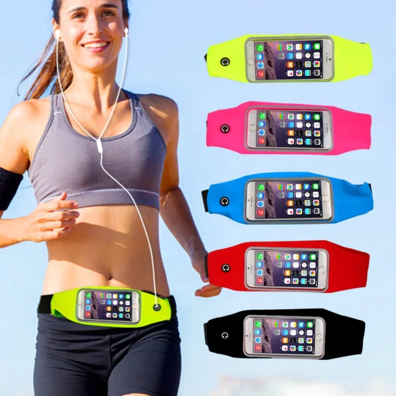 

Waist school waterproof sports running women travel universal mobile phone hand bags for iPhone 5 6 6s 7 8 plus X Xr 11 pro max, Black, red, pink , light green, dark blue , sky blue