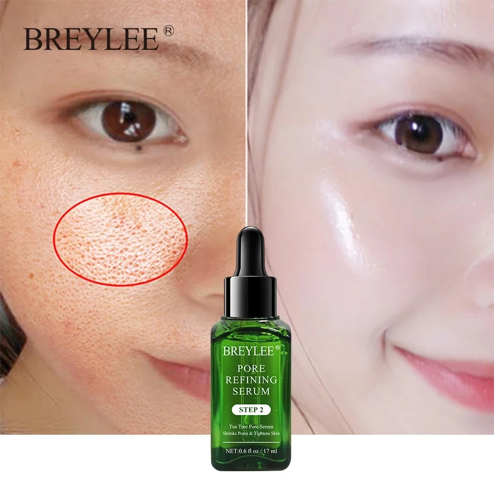 

BREYLEE Shrink Pores Serum Pore Tightens Refining Moisturizing Essence Whitening Anti-aging Oil Control Facial Essence Skin Care