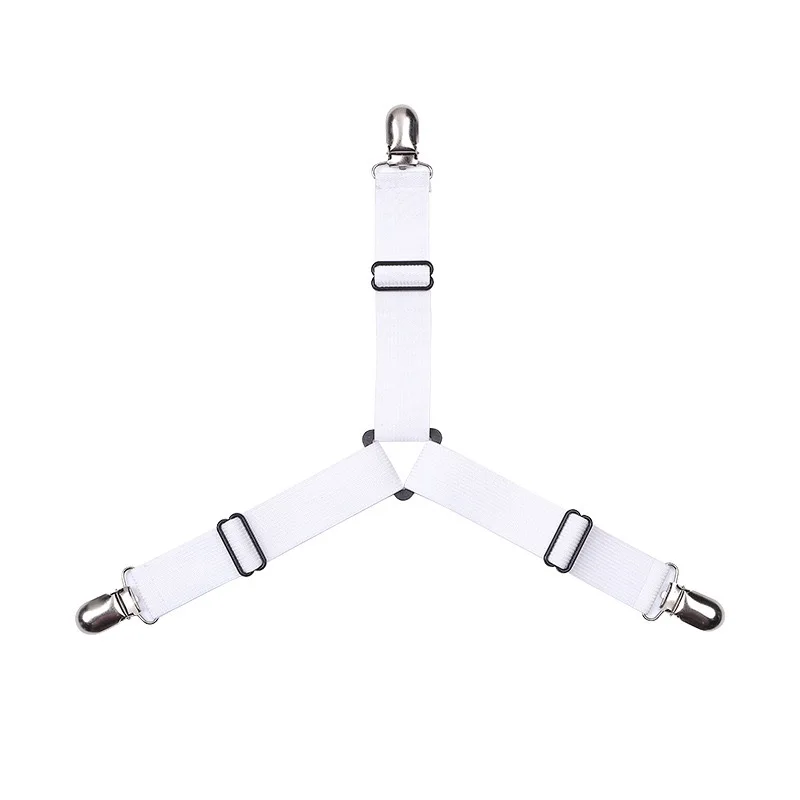

Adjustable Bed Sheet Corner Holder Elastic Straps Fasteners Clips
