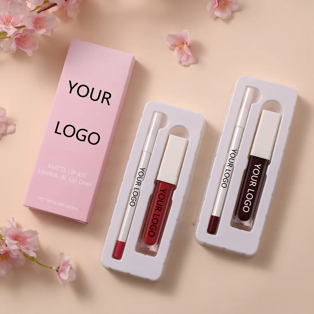 

Hot selling cosmetics set manufacturers direct lip liner can print LOGO