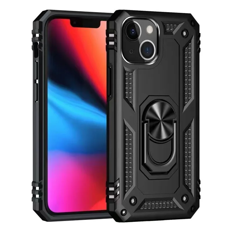 

Leyi hot selling rose gold good quality protection phone case with ring stand men and women for iPhone 13 mini pro max, Black, rose gold,dark green, silver,blue,red,gold