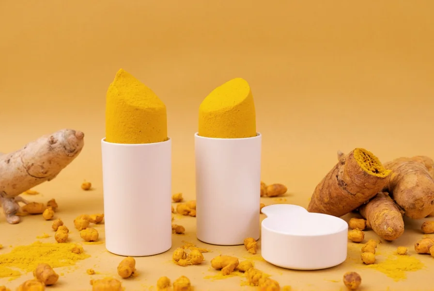 Person preparing turmeric shots with fresh ingredients in a kitchen