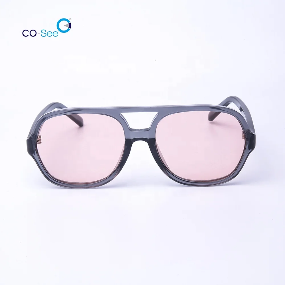 

Newest Fashionable Large PC Frame Pilot Nose Bridge Hollow-out Sunglasses