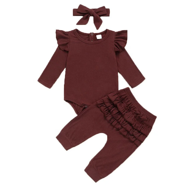 

Wholesale girls boutique fall and winter long sleeve cotton girl's clothing sets, Picture shows