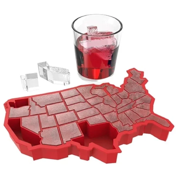 

USA style silicone ice cube trays