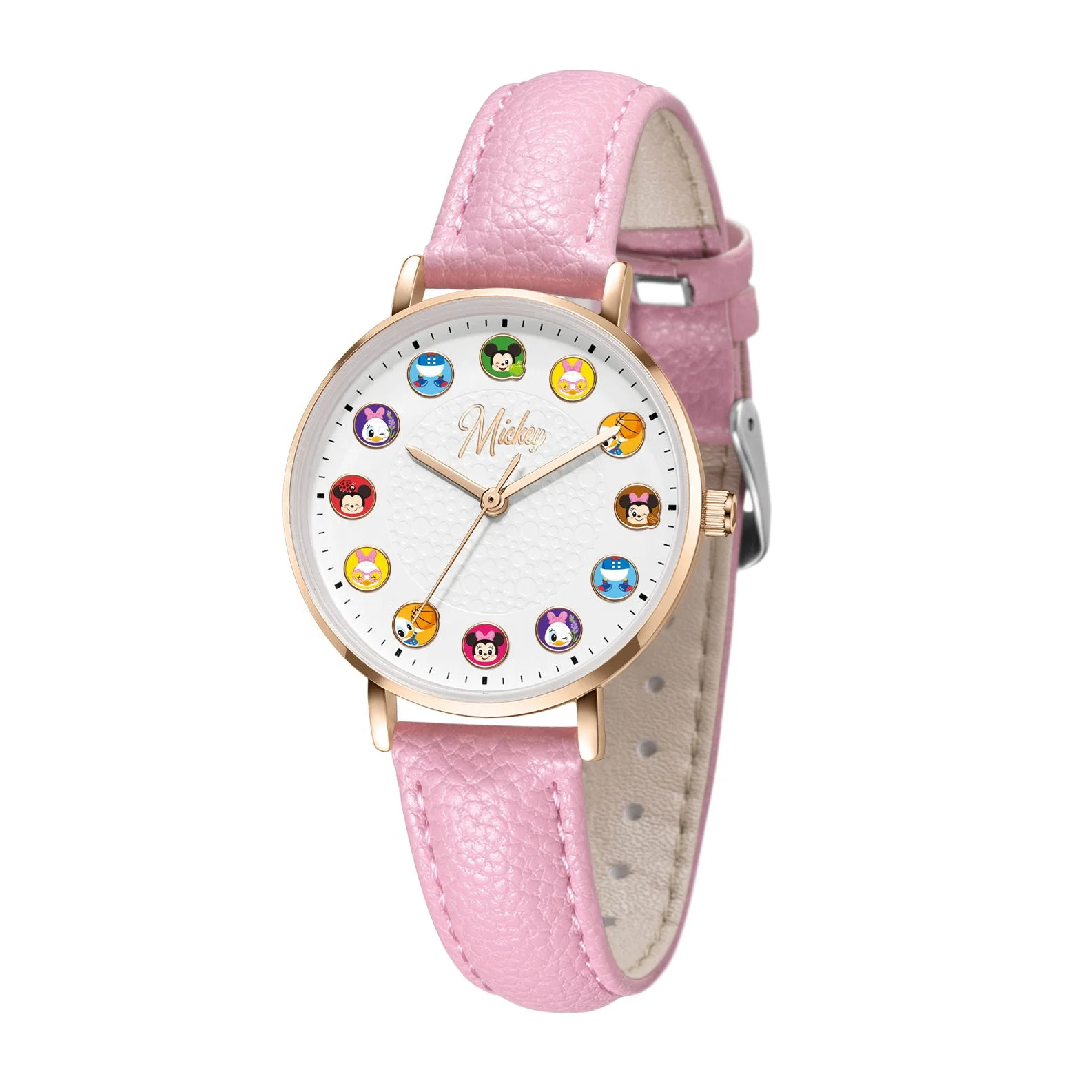 

Personalized Mickey and Minnie Mouse Analog Digital Children Wrist Watch with Disney FAMA