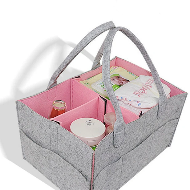 

Felt mummy bag Women's diaper storage bag mother and baby bag, Customized color