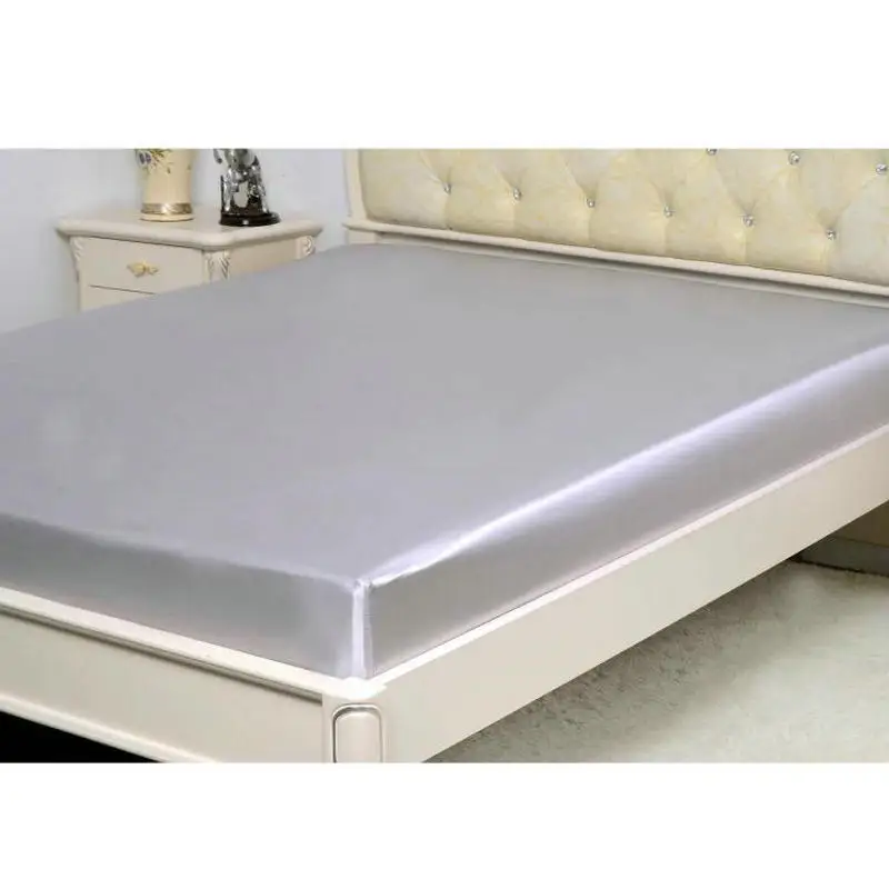 22 Momme 100% Mulberry Silk Mattress Cover Plain-Style Fitted Bed Sheet Set for Adults for Home & Hospital Use