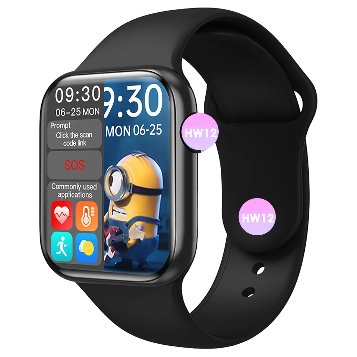 

Smart Watch HW12 Watches Series 6 Silicone Wristband Reloj Inteligente Fitness Sport Waterproof Smartwatch