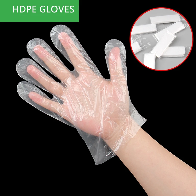 2pcs Per Pack Folded Gloves Biodegradable Gloves Disposable Food Grade Gloves Eat Lobste For Resraurent Bar Hair Dying