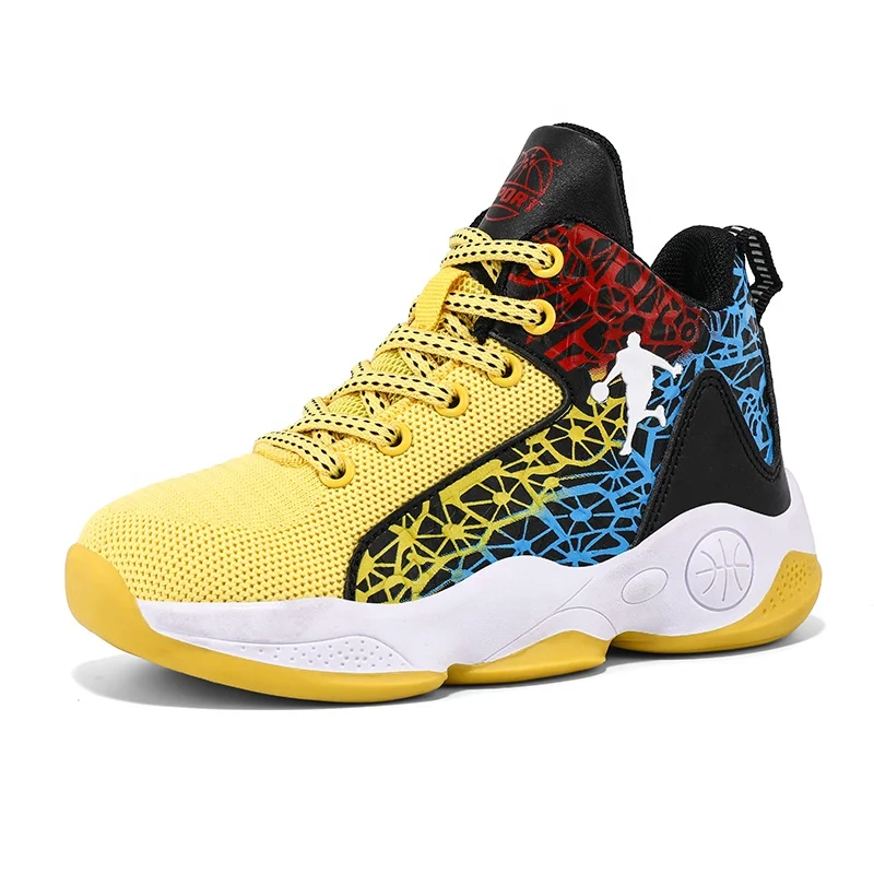 

Custom Trendy Fashion kid shoes Child Outdoor children's basketball shoes high top sneakers for kids