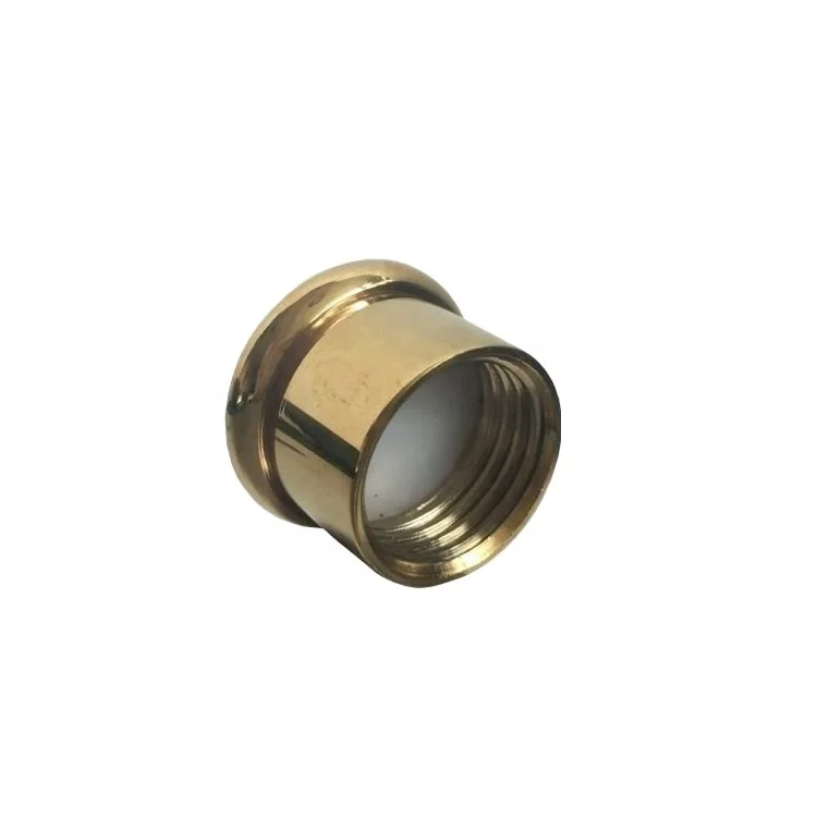 OEM CNC Machining Parts Turning Gold Plating Casting Perfume Bottle Aluminum Lid Caps