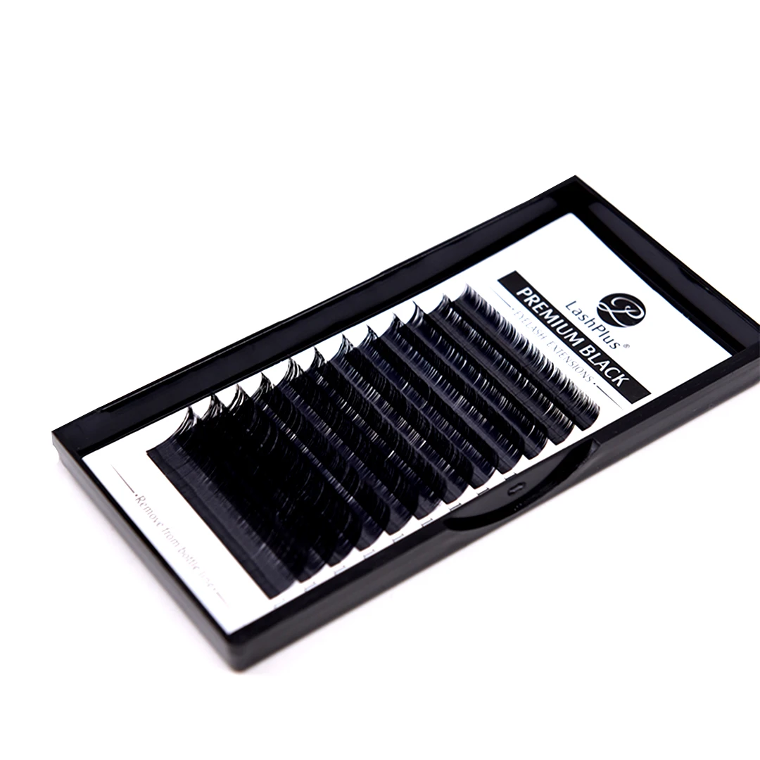 

Private Label Manufacturer Wholesale Siberian Mink Individual Volume Korean Silk Eyelash Extension Lash vendor, Black and other colors