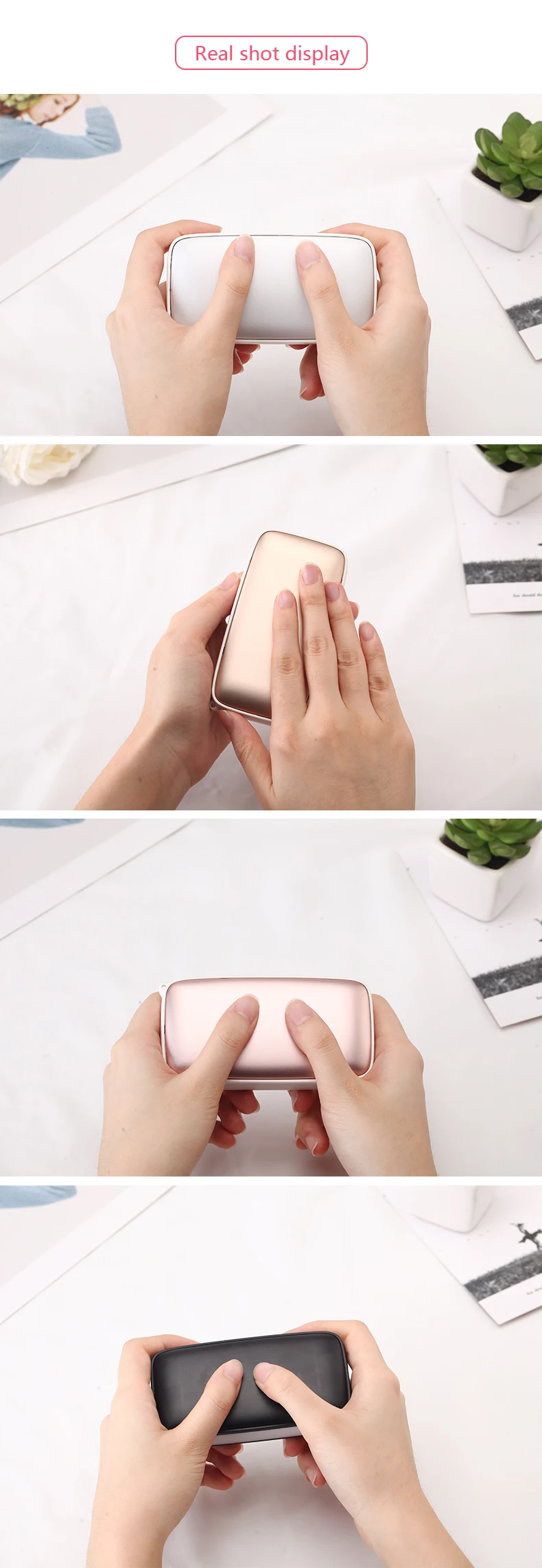Custom Customized Logo Portable Charger Power Bank Hot Hand Warmer - ANKUX.COM