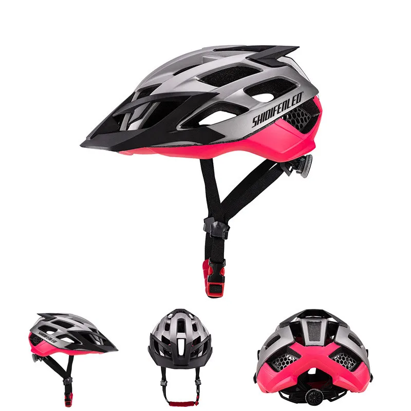 

Customized Breathable MTB Helmet with Brim with Factory Price Cycling Helmet Bike, Black, black+white, black+red, blue+green, gray+pink, lake blue