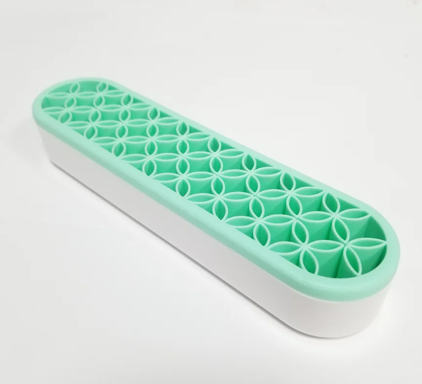 

Coolnice silicone dresser cosmetic makeup brush drying stand, Red/yellow/pink/rose red/green/purple