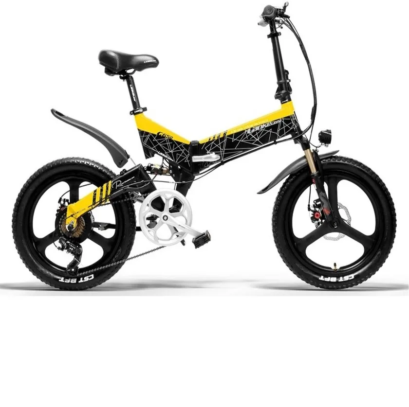 

China Electric Mountain Bike 20'' Electric Bicycle Removable 48V 13Ah Battery Ebike Electric Bike Folding Mountain Bicycle sales, Black&red black&yellow