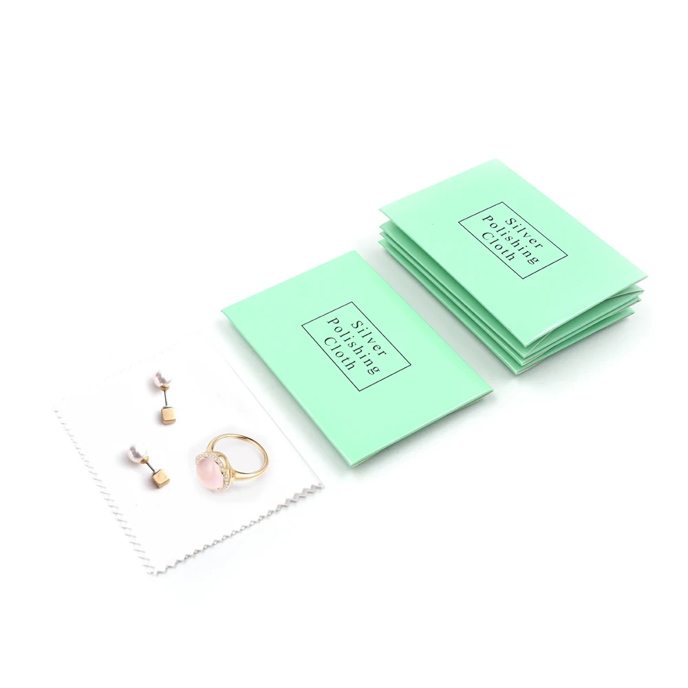 

Microfiber Customized Anti Tarnish Sterling Silver Jewelry Care Cleaning Polishing Cloth For Jewelry With Logo, More color can be choose