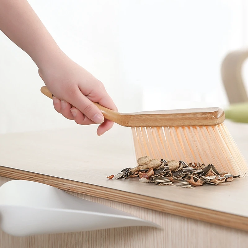 

Japanese Desktop Cleaning Small Broom Setmini Broom Bucket Combination, As photo