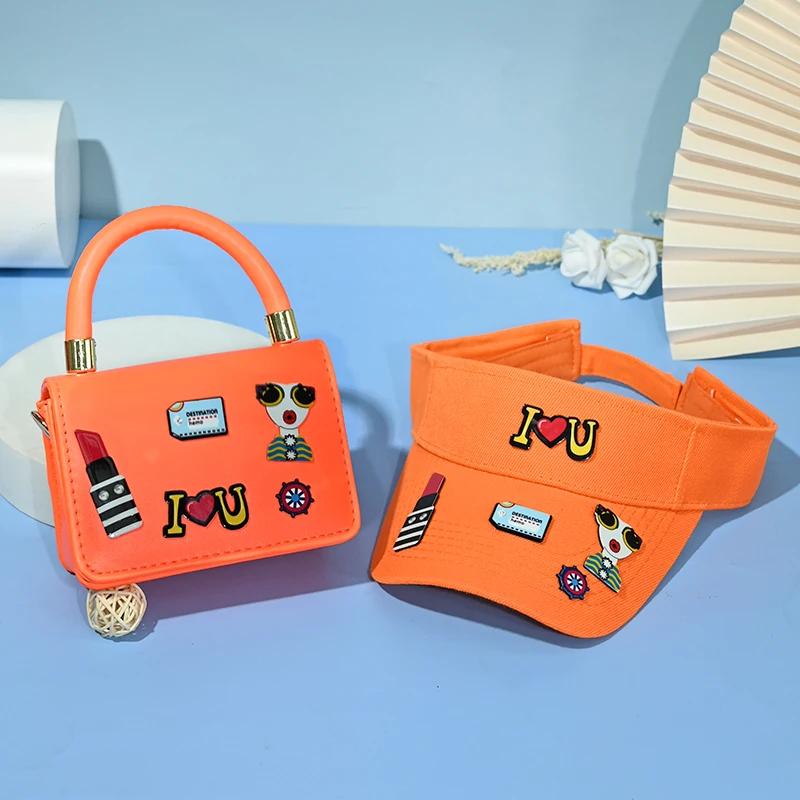 

Summer hot sale factory wholesale DIY wallet new handbag and empty top hat set, Customizable