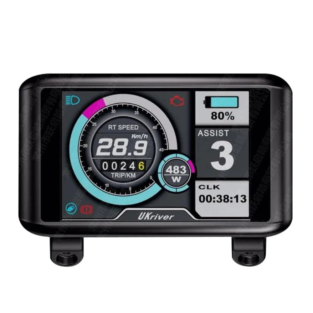 TFT-UKC1 Electric Bike Color Display 36V-72V OMD2 LCD Display Parts for 48V 60V Ebikes DC UKC1 Color Display for Electric