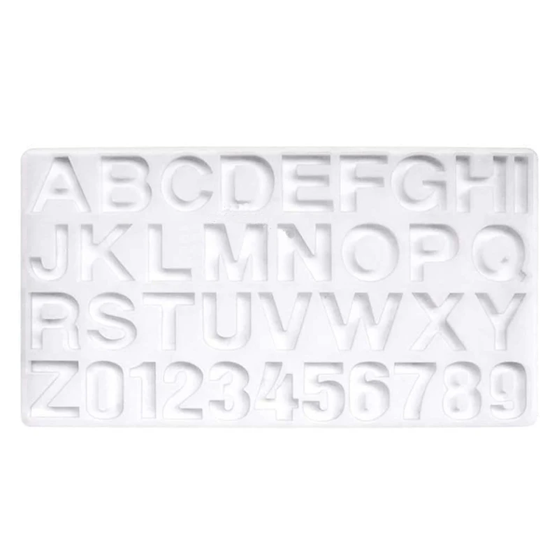 

36 Pcs Number Alphabet Resin Silicon Mold DIY Letter & Number Jewelry Casting Silicone Mold for Epoxy Resin Crafts, Transparent