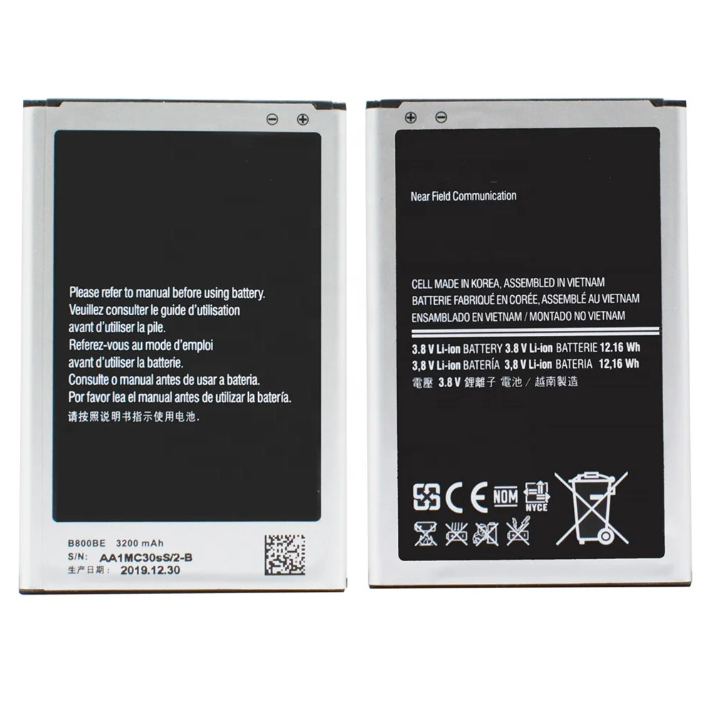 

B800BE for Samsung Galaxy Note 3 Battery N900 N9006 N9005 N9000 N900A N900T N900P N900K 3200mAh B800BU Batteries Wholesale