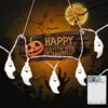 Halloween String Light Party Props Ghost Skeleton Led Garland Fairy Battery Light Halloween Decorations Lights Halloween Pumpkin