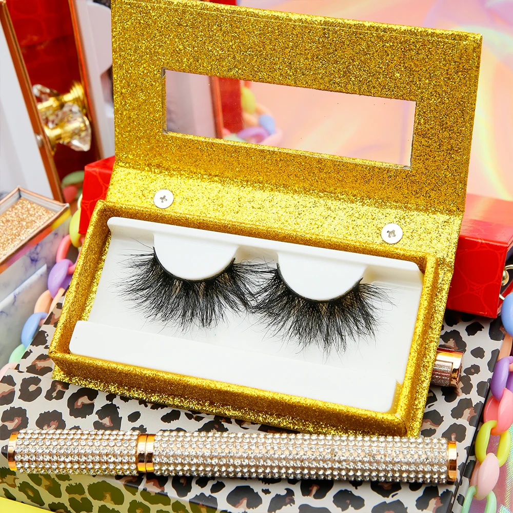 

Private label 25mm bottom long lashes custom eyelash packaging box 3d mink eyelashes vendor, Natural black