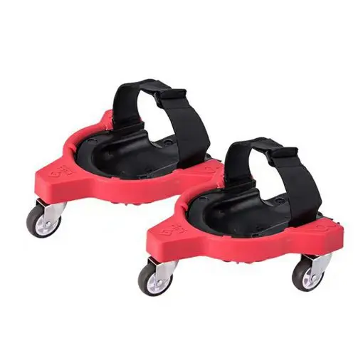

Movable sliding Protection Work Tool Soft Foam Padding Rolling KneePad with Rolling Wheel Structure, Red,black,yellow