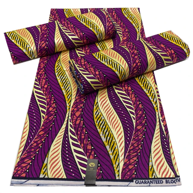 

Wholesale Ankara Fabrics African Prints Real Golden Wax 100% Cotton Fabric 6 Yards/pcs For Sewing Dress
