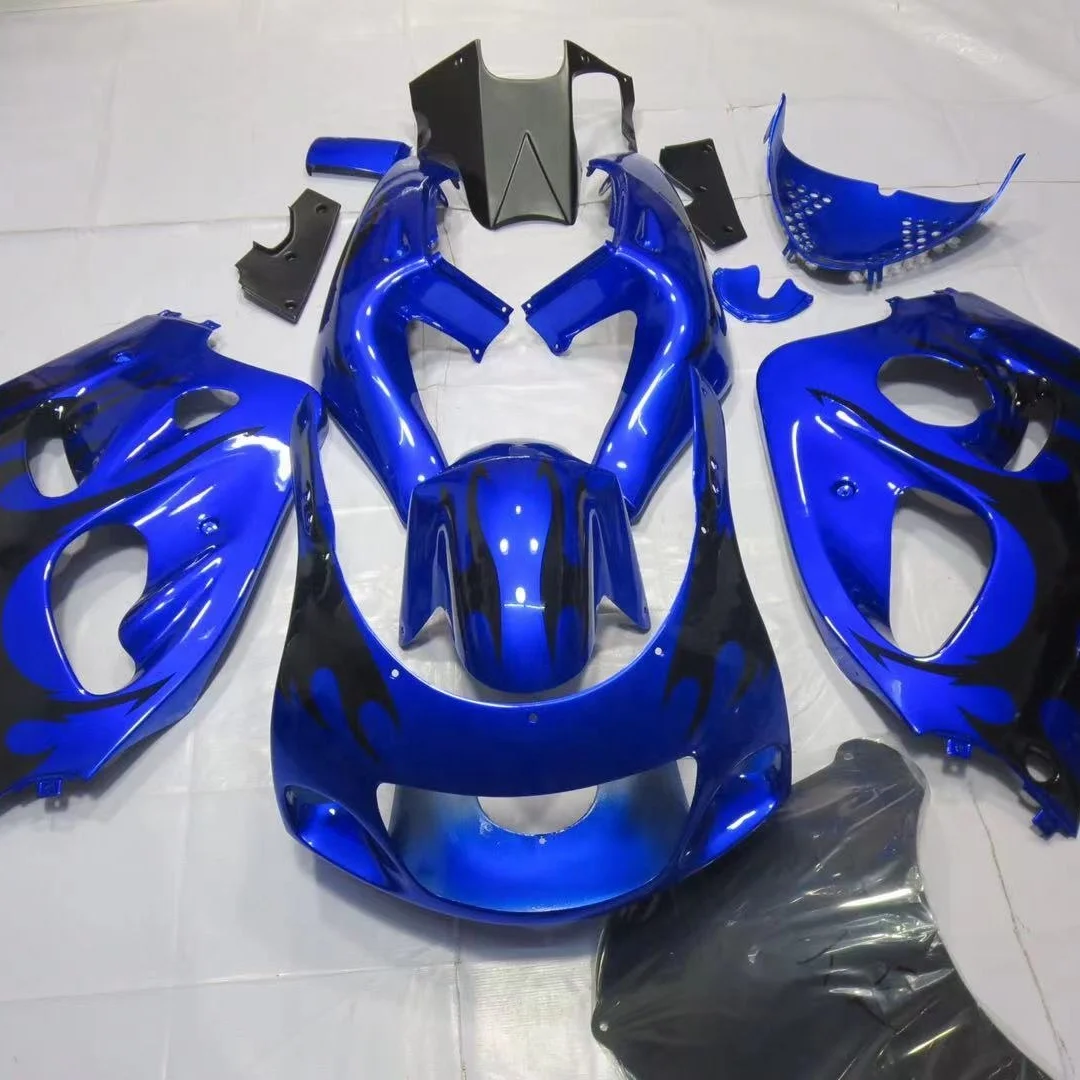 

2021 WHSC Motorcycle ABS Plastic Fairing Kit For SUZUKI GSXR1300 1997-2007 blue, Pictures shown