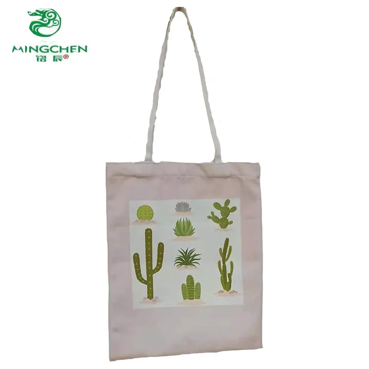 

Amazon eco friendly fashion portable reusable digital printing canvas bag
