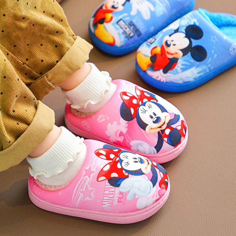 

Autumn Winter Cotton Shoes Children Cartoon Cotton Slipper Soft Warm Princess Baby Boy Girl Indoor Home Shoe