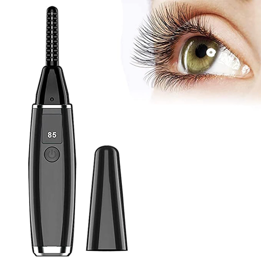 

Electric Heated Eyelash Curler USB Charge Makeup Curling Kit Long Lasting Quick Heating Electronic eyelash curler