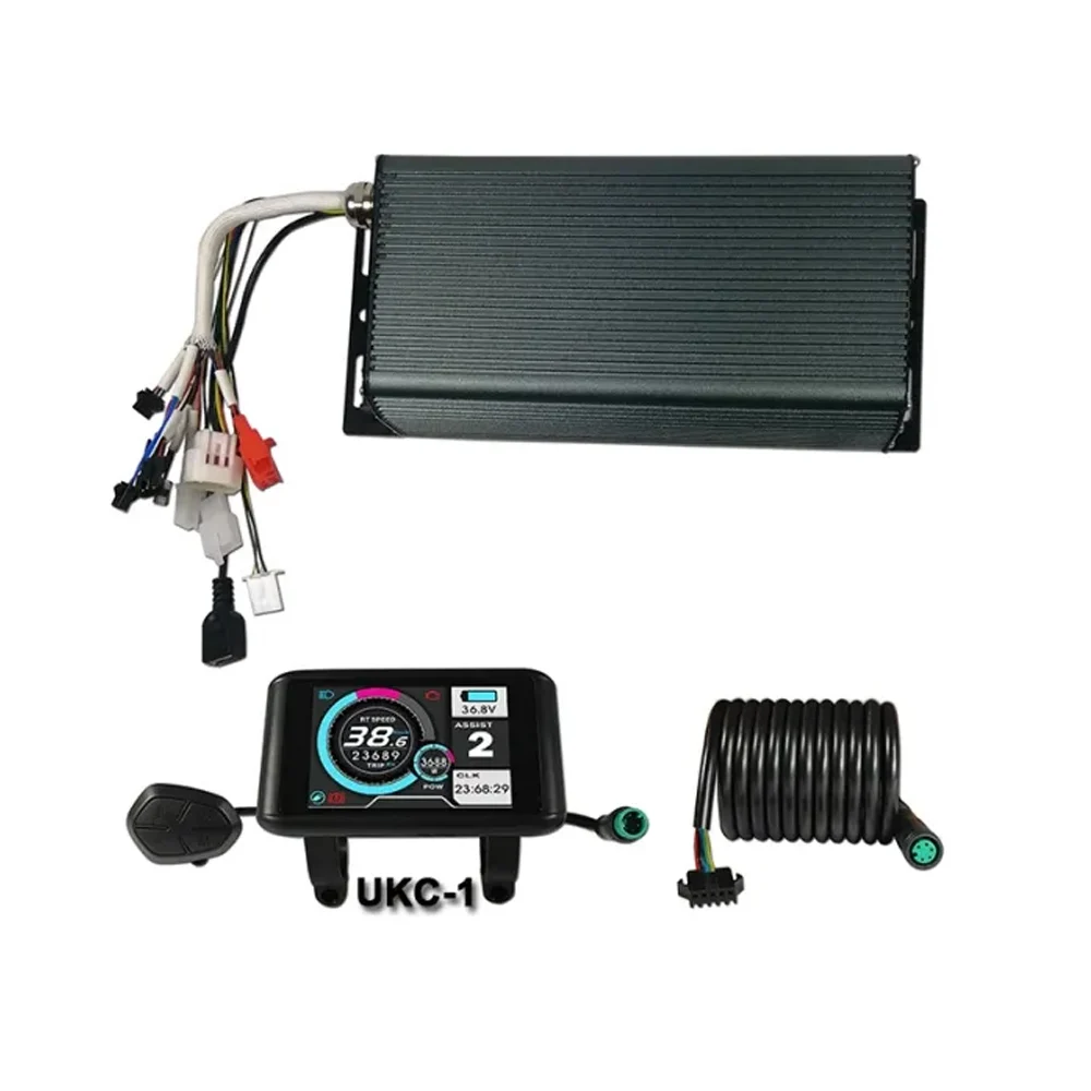 72V 100A 5000W Hall Sensor Sine Wave Programmable Ebike Sabvoton Controller and UKC1 Display